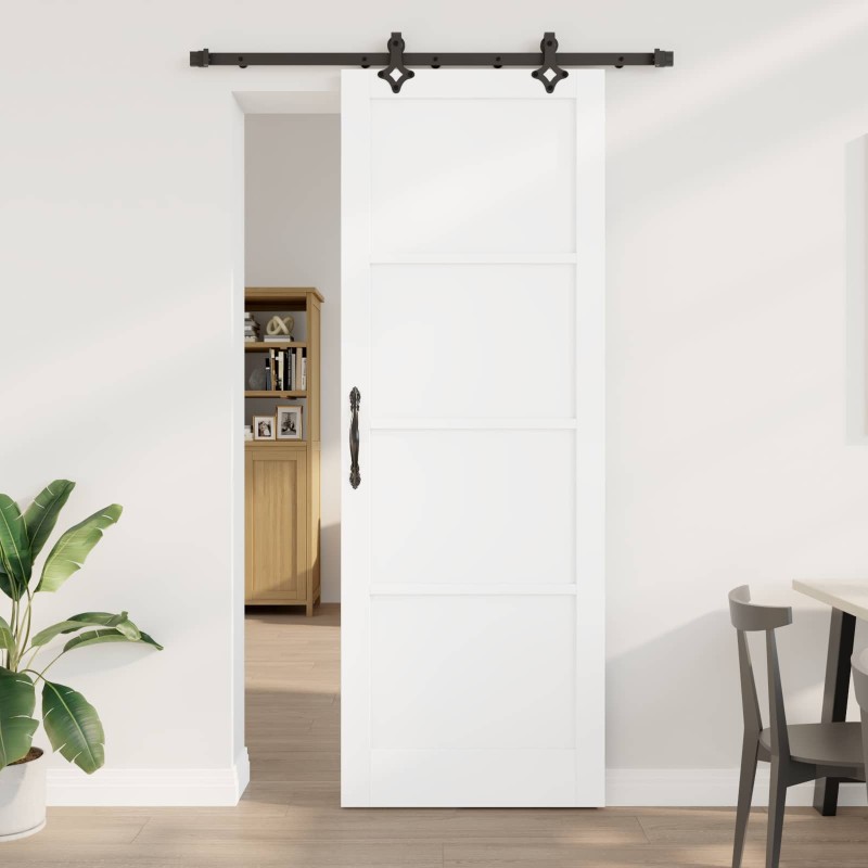 Porte coulissante ORKDAL Blanc 83 x 232 cm Bois de pin massif 641294641294