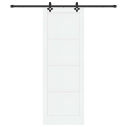 Porte coulissante ORKDAL Blanc 83 x 232 cm Bois de pin massif 641296641296