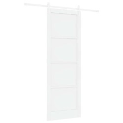 Porte coulissante ORKDAL Blanc 83 x 232 cm Bois de pin massif 641302641302