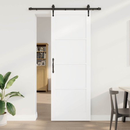 Porte coulissante ORKDAL Blanc 83 x 232 cm Bois de pin massif 641304641304