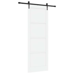 Porte coulissante ORKDAL Blanc 83 x 232 cm Bois de pin massif 641304641304