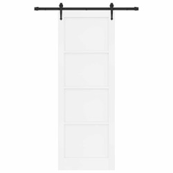 Porte coulissante ORKDAL Blanc 83 x 232 cm Bois de pin massif 641304641304