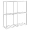 Étagère tubulaire avec stockage Blanc 86 x 27 x 90 cm Aluminium 641306641306