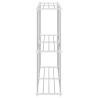 Étagère tubulaire avec stockage Blanc 86 x 27 x 90 cm Aluminium 641306641306