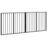 Porte pour chien 2 pcs Noir 100 x 80 cm Acier galvanisé 641308641308