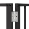 Porte pour chien 2 pcs Noir 100 x 80 cm Acier galvanisé 641308641308