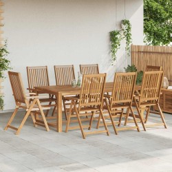 Chaises pliables de jardin lot de 8 Bois d'acacia solide 641311641311