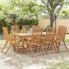 Chaises pliables de jardin lot de 8 Bois d'acacia solide 641311641311