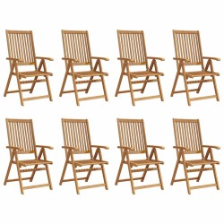 Chaises pliables de jardin lot de 8 Bois d'acacia solide 641311641311