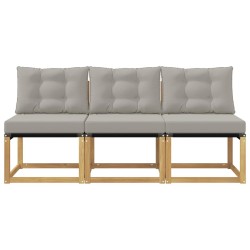 3 Pièce Sofa de milieu extérieur 641315641315