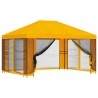 Abri de jardin avec parois 4 × 3 m Jaune Polyester et Acier 641316641316