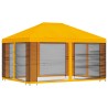 Abri de jardin avec parois 4 × 3 m Jaune Polyester et Acier 641316641316