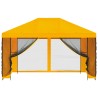 Abri de jardin avec parois 4 × 3 m Jaune Polyester et Acier 641316641316
