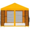 Abri de jardin avec parois 4 × 3 m Jaune Polyester et Acier 641316641316