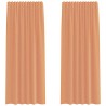 Rideaux en voile à œillets 2 pcs couleur terre cuite 641334641334