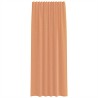 Rideaux en voile à œillets 2 pcs couleur terre cuite 641334641334