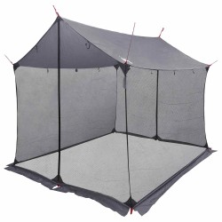 Tarp de camping avec murs en maille Gris et orange 641353641353