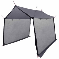 Tarp de camping avec murs en maille Gris et orange 641353641353