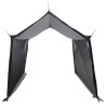 Tarp de camping avec murs en maille Gris et orange 641353641353