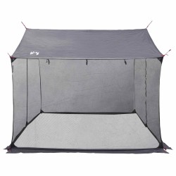 Tarp de camping avec murs en maille Gris et orange 641353641353