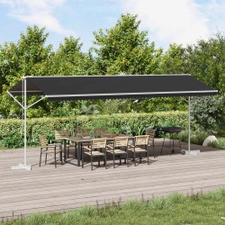 Auvent autoportant Anthracite 6 x 3 m Polyester 641357641357