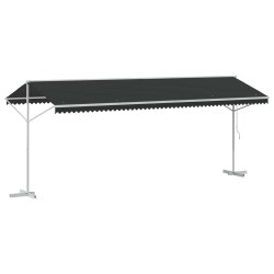 Auvent autoportant Anthracite 6 x 3 m Polyester 641357641357