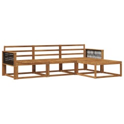 Ensemble de canapés d'extérieur 4 pcs Naturel 641359641359