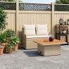 Canapé de jardin avec accoudoirs et table relevable 2 Pièce 641385641385
