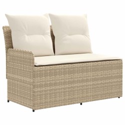 Canapé de jardin avec accoudoirs et table relevable 2 Pièce 641385641385