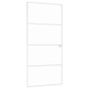 Porte d'intérieur Blanc 93x201,5 cm Trempé verre aluminium fin 641403641403