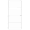 Porte d'intérieur Blanc 93x201,5 cm Trempé verre aluminium fin 641403641403