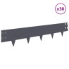 Bordure de Pelouse 30 pcs 100 x 20 cm Acier Anthracite 641408641408