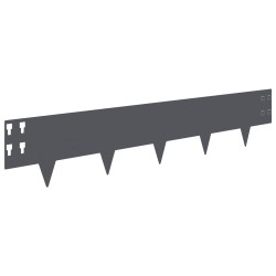 Bordure de Pelouse 30 pcs 100 x 20 cm Acier Anthracite 641408641408