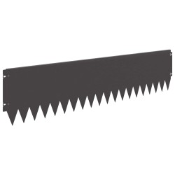 Bordure de Pelouse 20 pcs 103 x 25 cm Acier Noir 641409641409