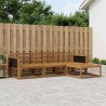 Ensemble de canapés d'extérieur 4 pcs Naturel 641410641410