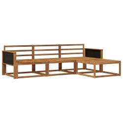 Ensemble de canapés d'extérieur 4 pcs Naturel 641410641410