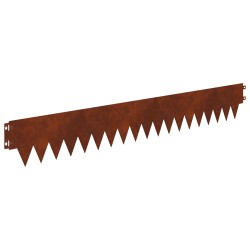 Bordure de Pelouse 30 pcs 103 x 15 cm métal Rouillé 641414641414