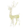 Décorations de Noël de renne Acrylique 2 pcs 128 cm Blanc chaud 641417641417