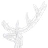 Décorations de Noël de renne Acrylique 2 pcs 128 cm Blanc chaud 641417641417
