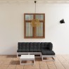 Salon de jardin 5 pcs avec coussins Bois de pin massif 641423641423