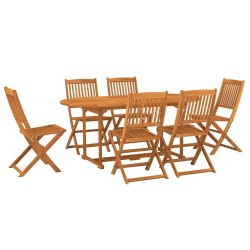 Ensemble à manger de jardin 7 pcs bois massif d'acacia 641429641429