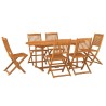Ensemble à manger de jardin 7 pcs bois massif d'acacia 641429641429