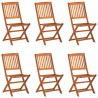 Ensemble à manger de jardin 7 pcs bois massif d'acacia 641429641429