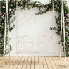 Banc Balançoire Acier 105,5 x 61 x 56 cm Blanc antique 641444641444