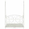 Banc Balançoire Acier 105,5 x 61 x 56 cm Blanc antique 641444641444
