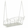 Banc Balançoire Acier 105,5 x 61 x 56 cm Blanc antique 641444641444