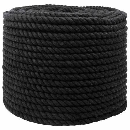 Corde Noir 1,4 x 1,4 x 10000 cm Coton 641445641445
