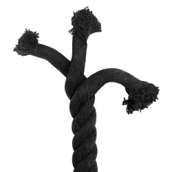 Corde Noir 4 x 4 x 1000 cm Coton 641446641446