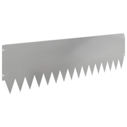 Bordure de Pelouse 10 pcs 103 x 30 cm Acier Argenté 641453641453