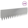 Bordure de Pelouse 10 pcs 103 x 30 cm Acier Argenté 641453641453
